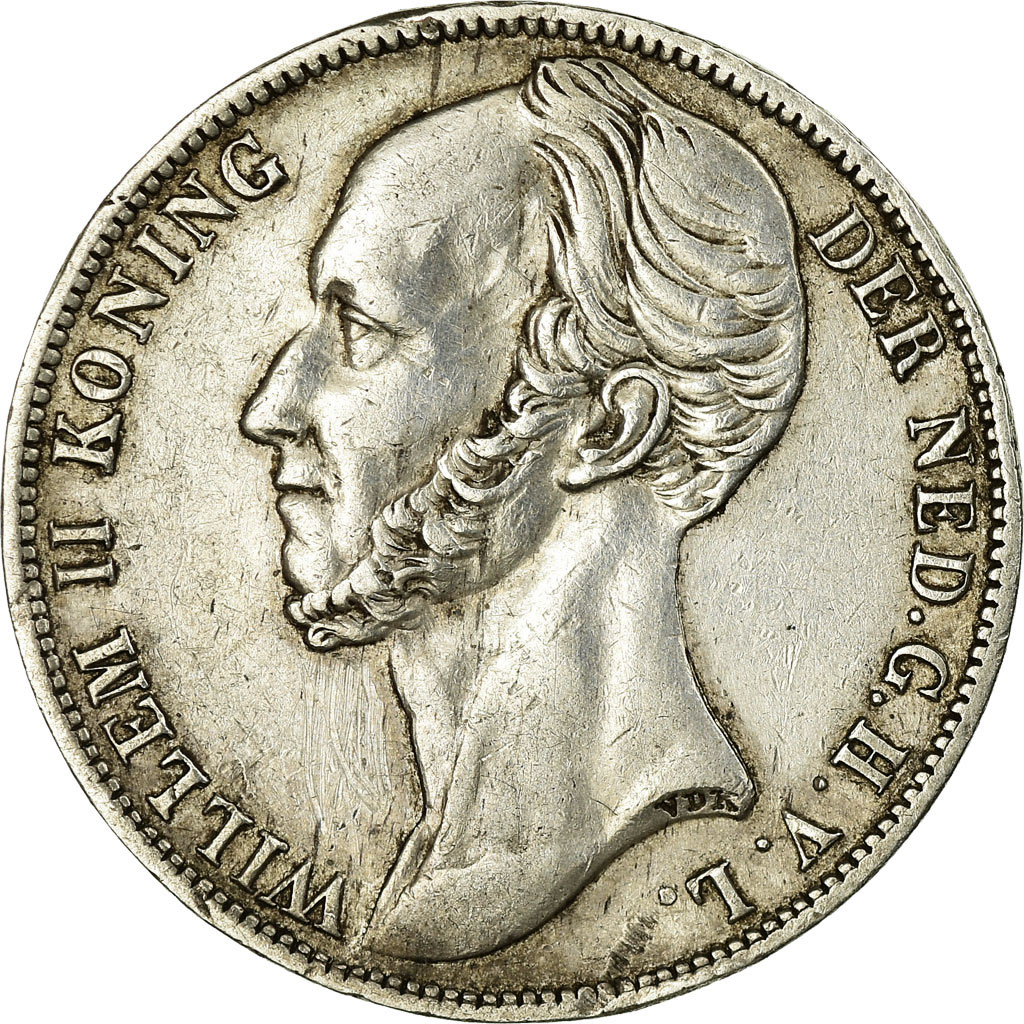 Coin, Netherlands, William II, Gulden, 1848, Utrecht, , Silver, KM:66