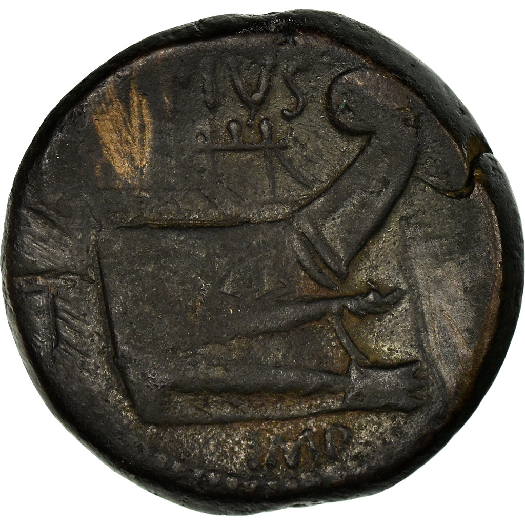Coin, Sextus Pompey, As, Uncertain Mint, , Bronze, Crawford:479.1