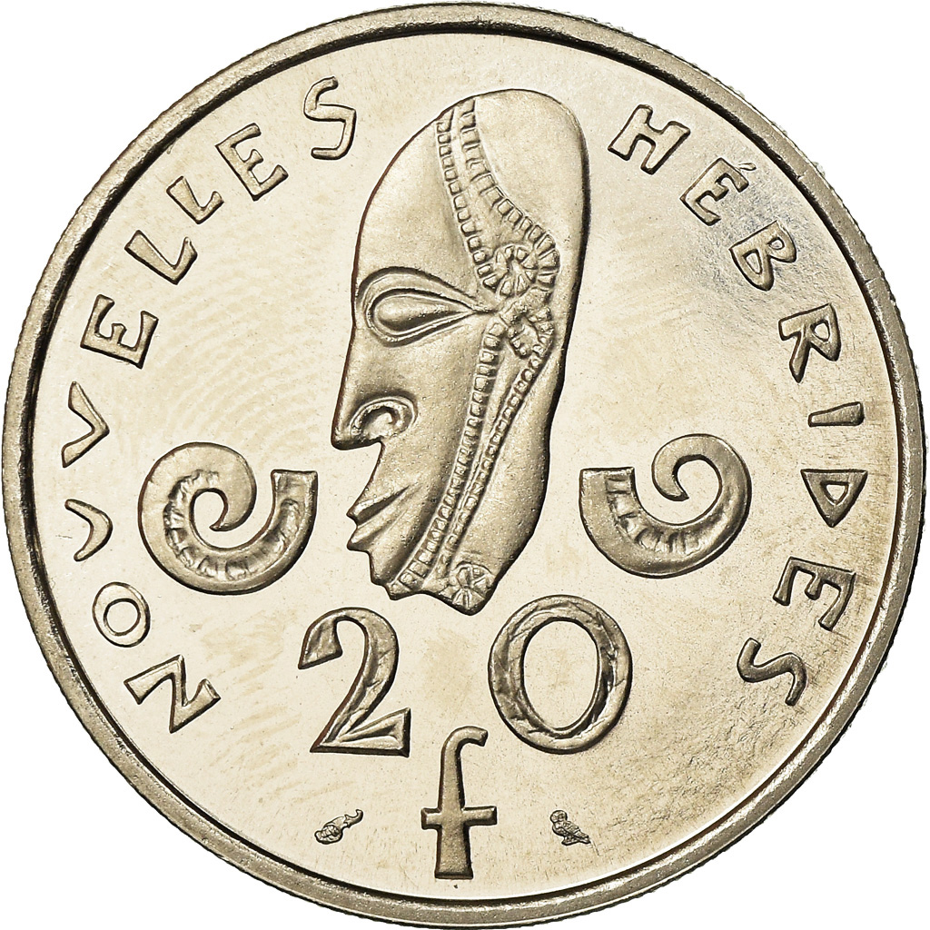 Coin, New Hebrides, 20 Francs, 1967, Paris, ESSAI, , Nickel, KM:E3