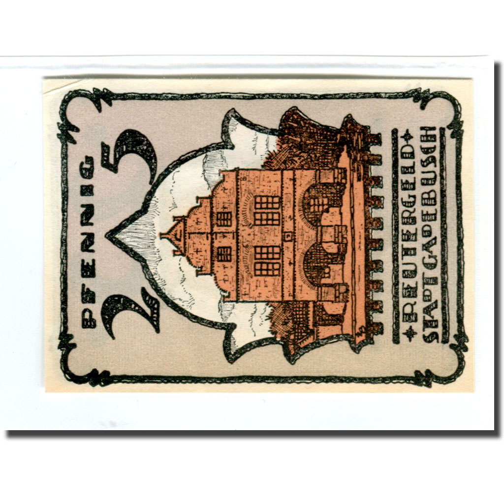 Geldschein, Deutschland, Gadebusch Stadt, 25 Pfennig, Blason, 1922, UNZ-
