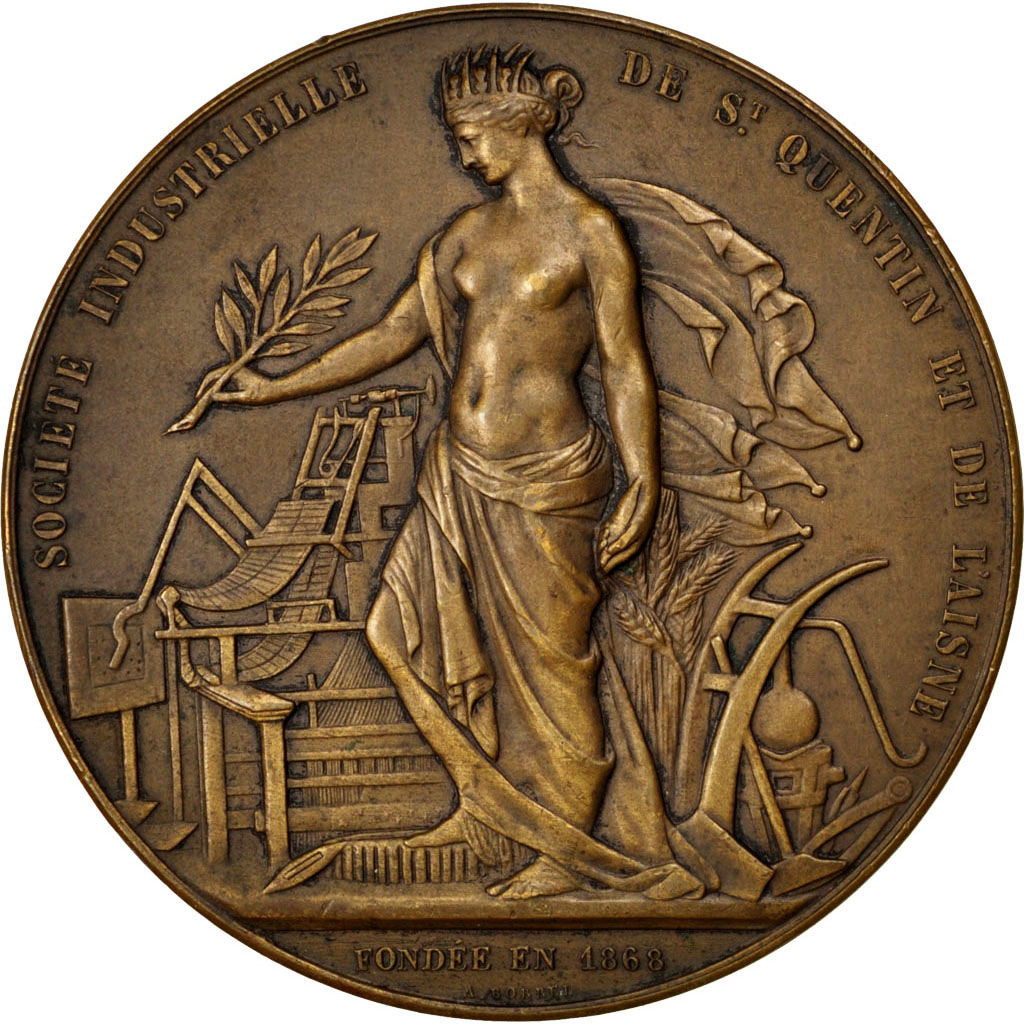 France, Medal, French Third Republic, Business & industry, Borrel, 