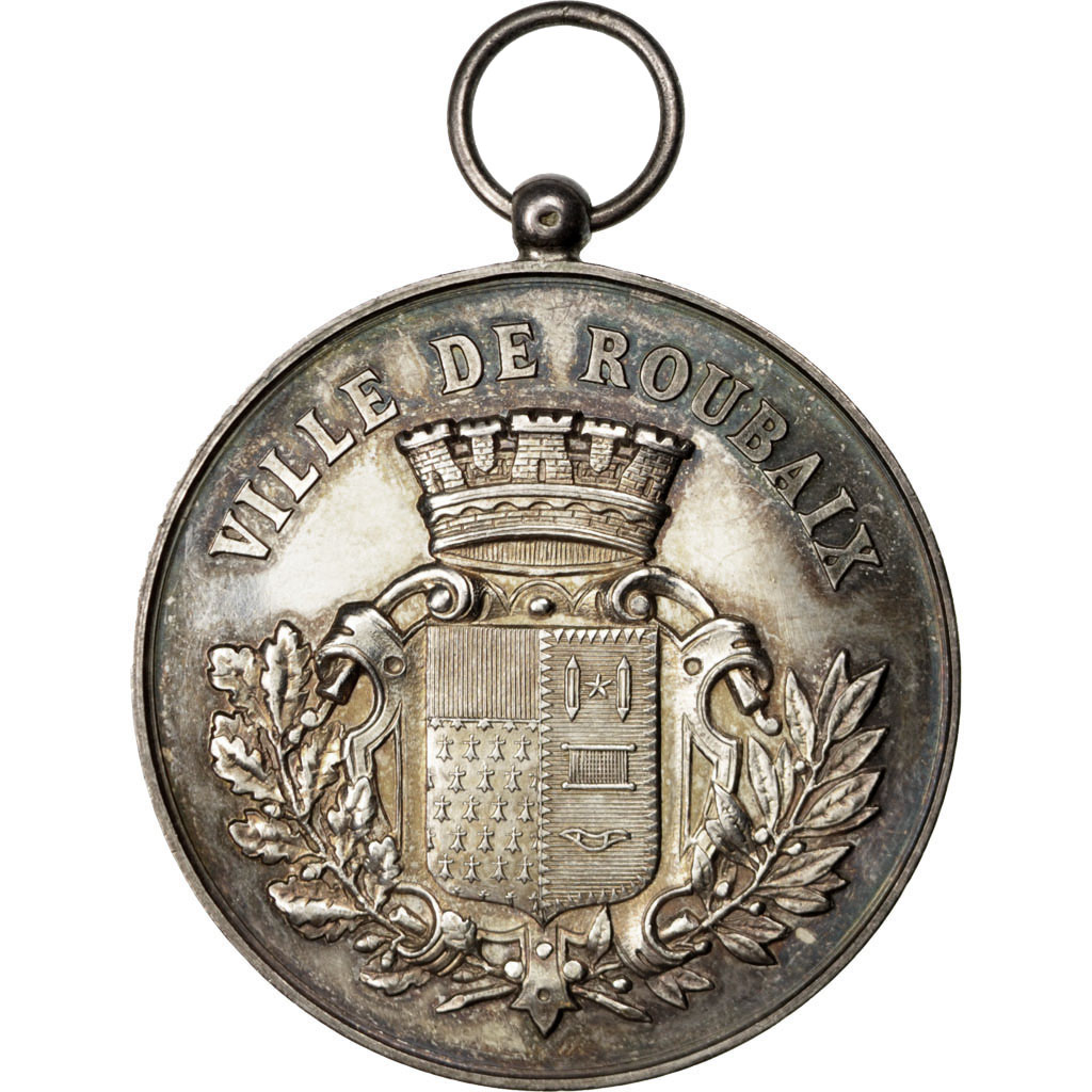 France, Medal, French Third Republic, Flora, , Silver