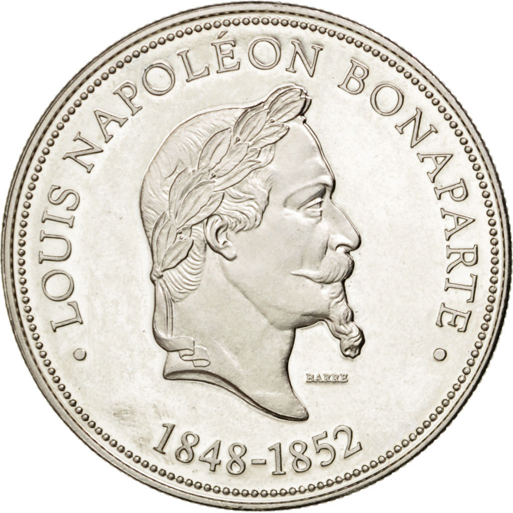 France, Medal, French Fifth Republic, History, Barre, , Nickel