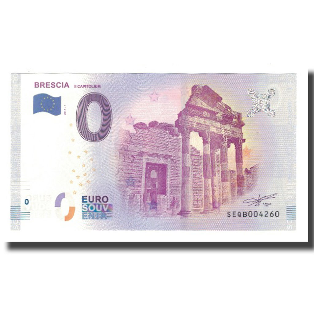 Billet Souvenir 0 Euro Italie Course Brescia-Rome - Format Billet De Banque Sécurisé - Souvenir Collection