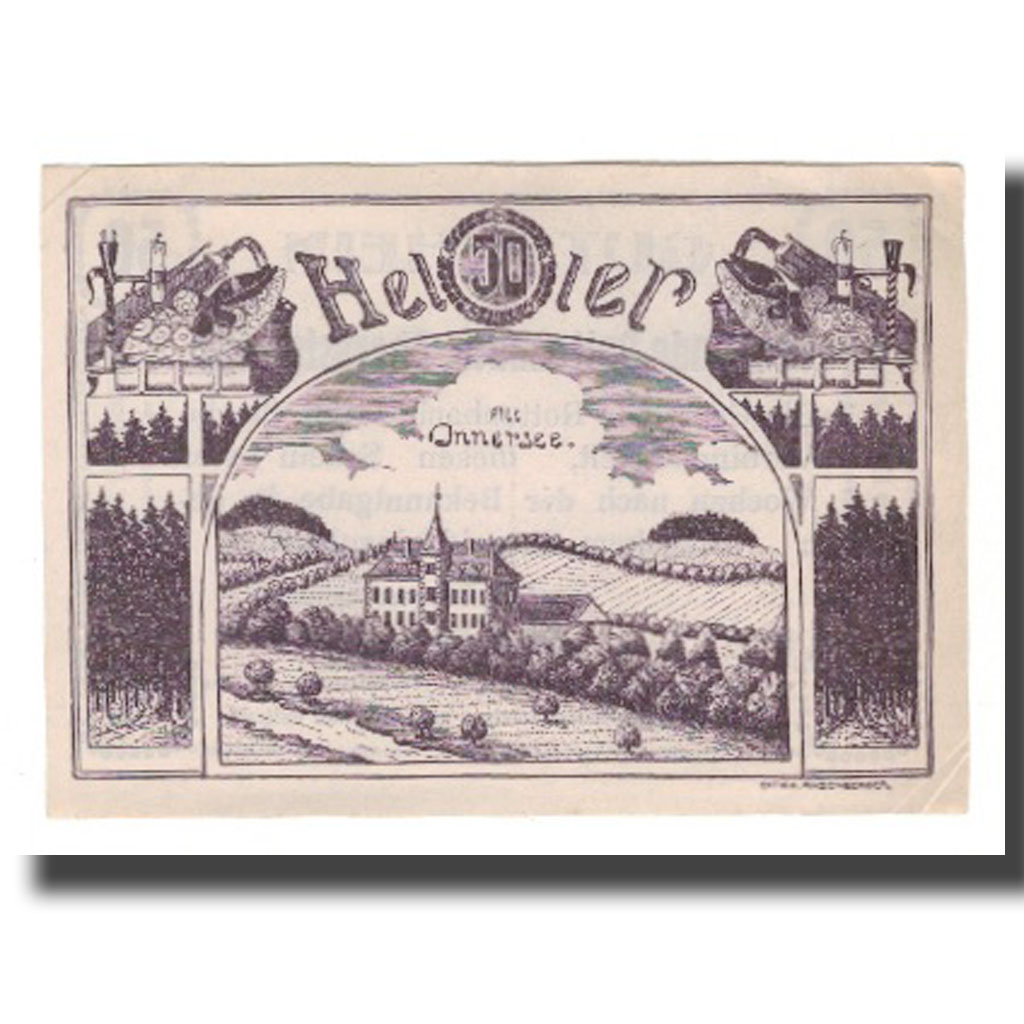 [#666080] Banknote, Austria, Rottenbach O.Ö. Gemeinde, 50 Heller, Texte 2, AU(55