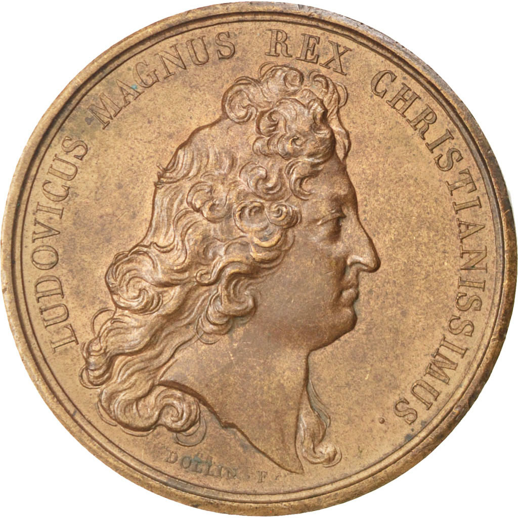 Frankrijk, Medal, Louis XIV, Politics, Society, War, Mauger, PR, Koper, Divo:244