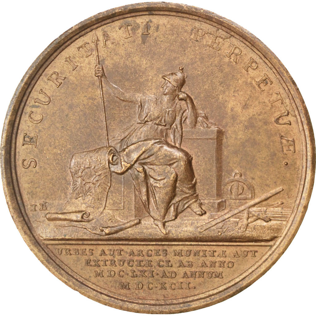 Frankrijk, Medal, Louis XIV, Politics, Society, War, Mauger, PR, Koper, Divo:244