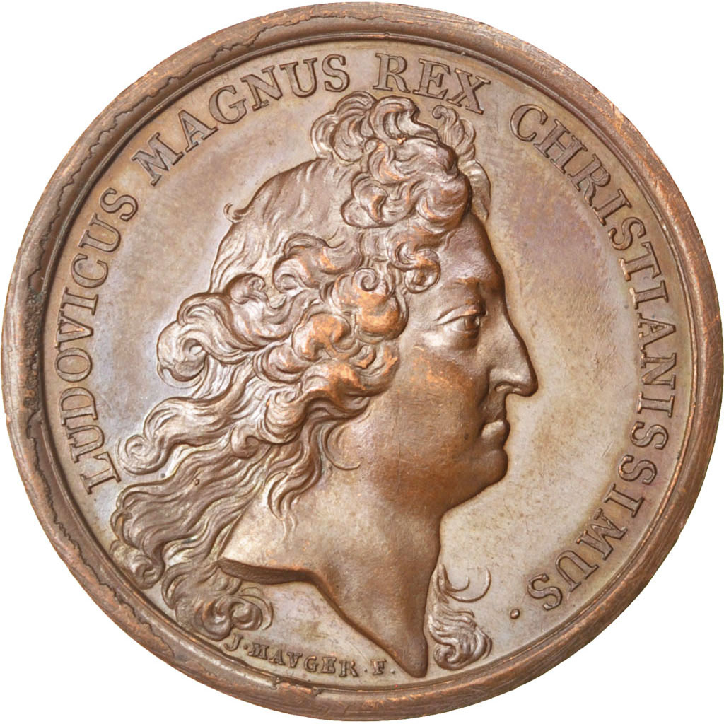 Frankrijk, Medal, Louis XIV, Politics, Society, War, Mauger, PR, Koper, Divo:265