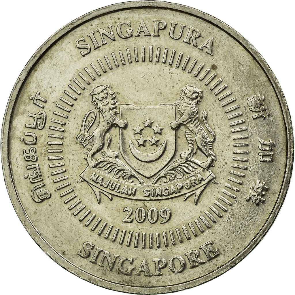 Coin, Singapore, 50 Cents, 2009, Singapore Mint, , Copper-nickel
