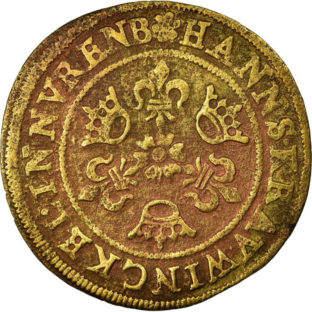 France, Token, Royal, , Copper