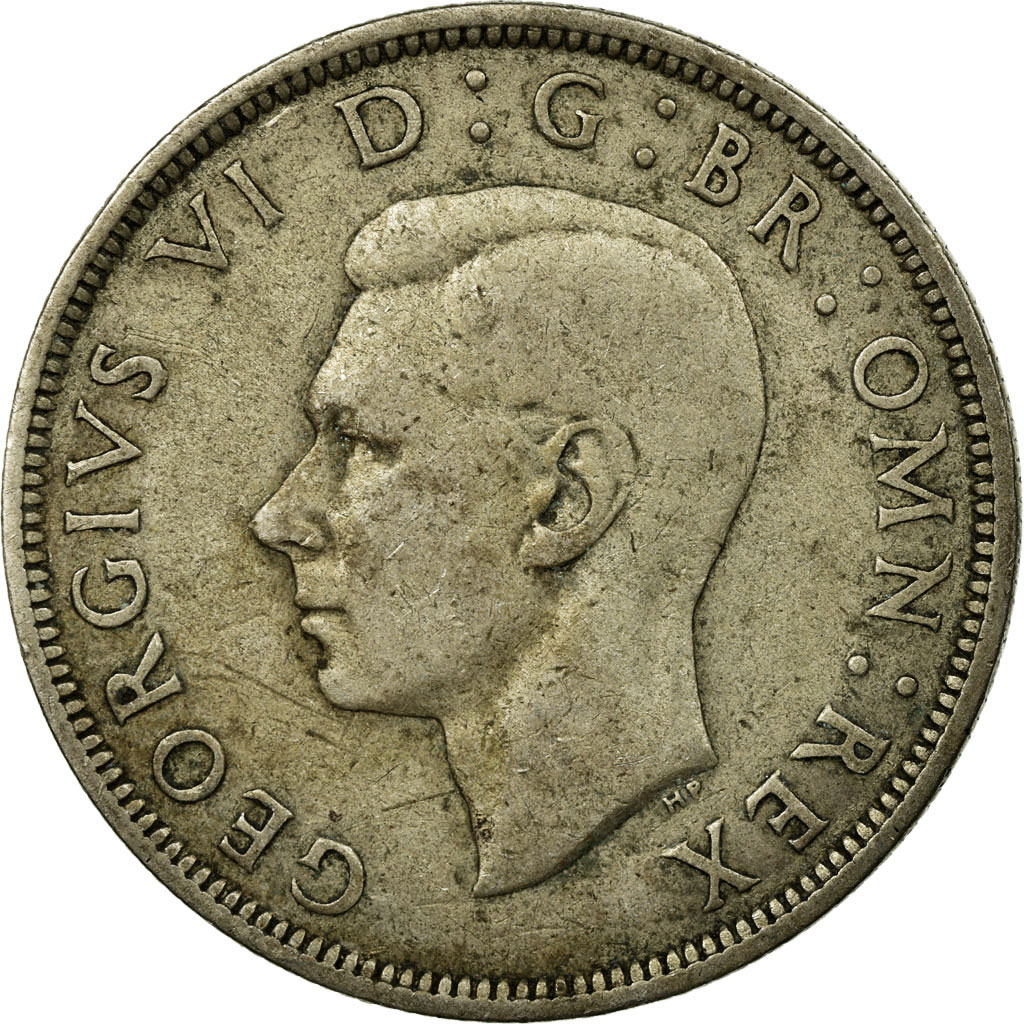 Coin, Great Britain, George VI, 1/2 Crown, 1939, , Silver, KM:856