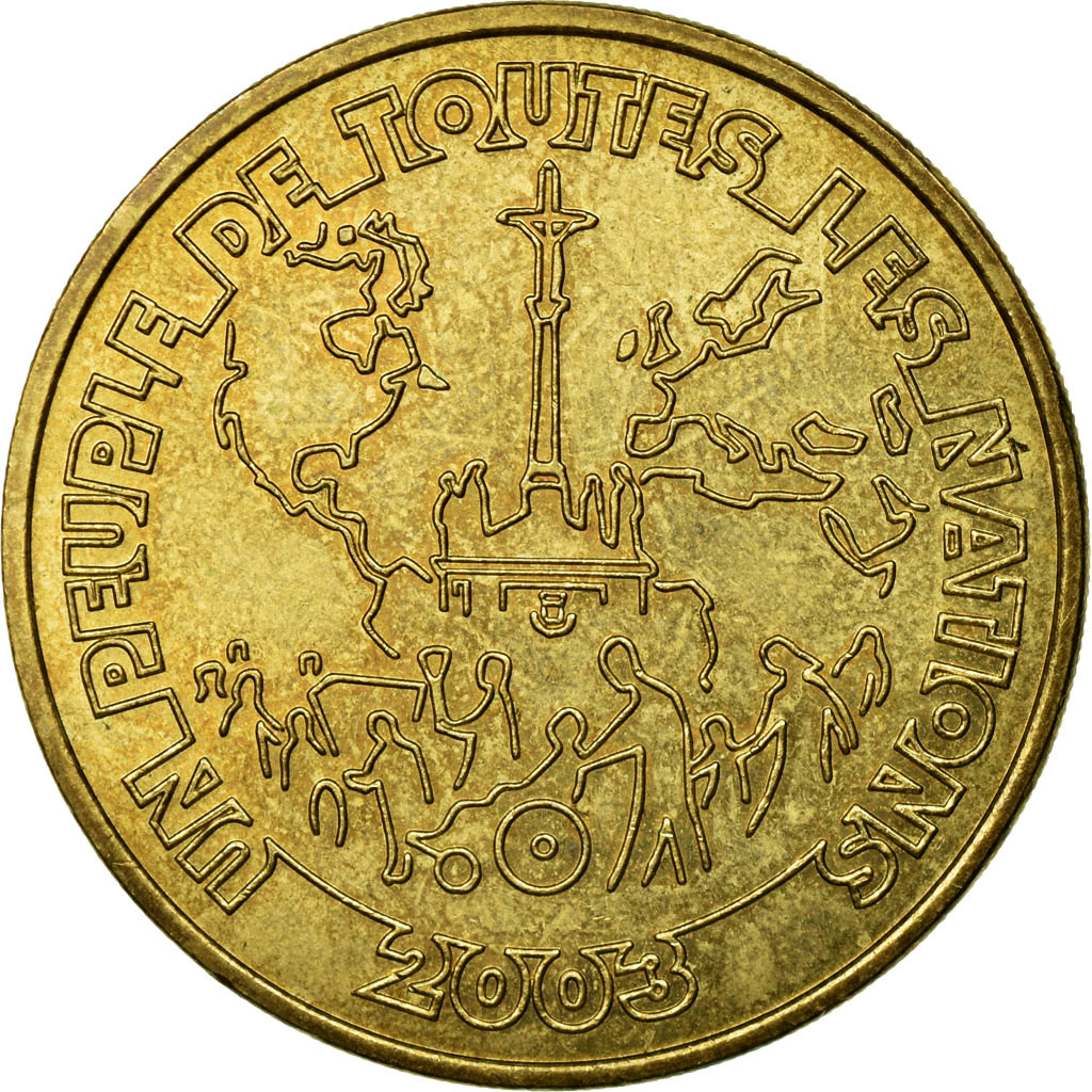 France, Token, Touristic token, Lourdes - Un peuple de toutes les nations, 2003