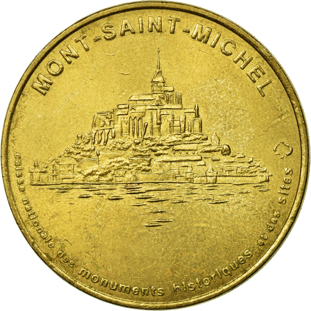France, Token, Touristic token, Mont-Saint-Michel - Vue n°1, 1999, MDP