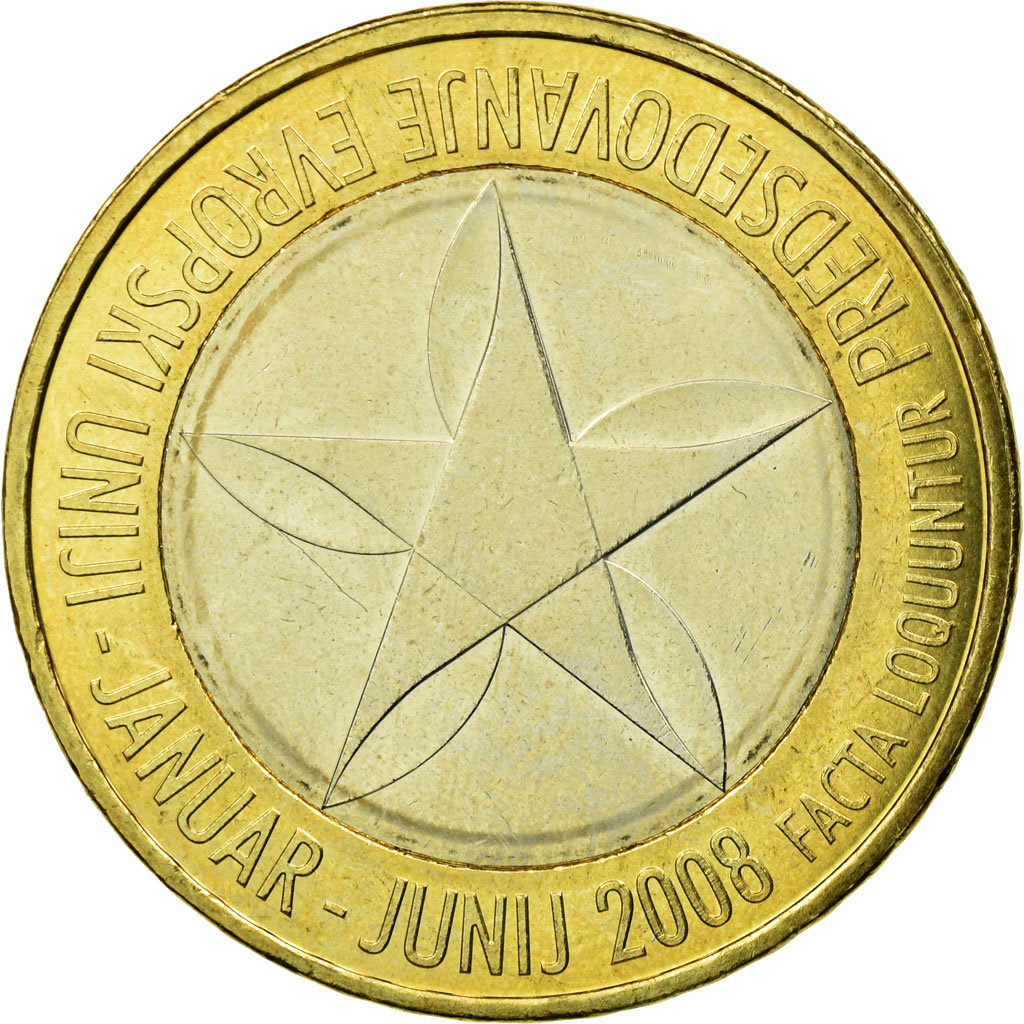 Slovenia, 3 Euro, 2008, , Bi-Metallic, KM:81