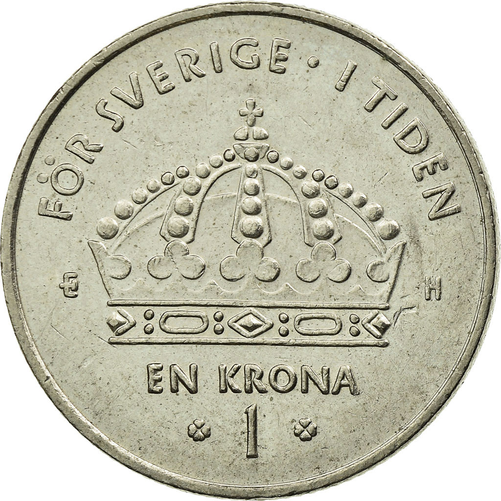 Moneda, Suecia, Carl XVI Gustaf, Krona, 2004, Eskilstuna, MBC, Cobre - níquel