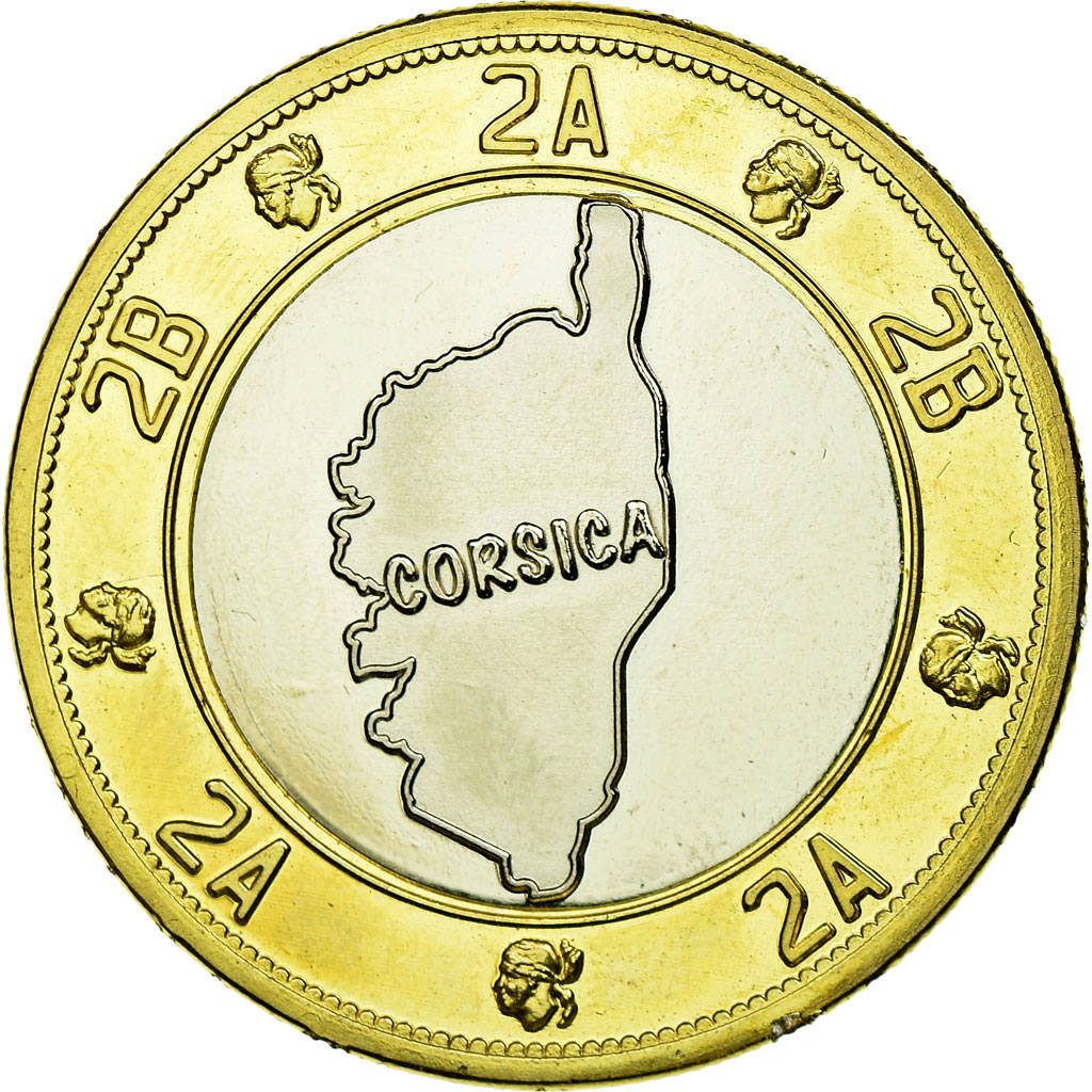 France, Token, Tourist Token, Corsica -, , Bi-Metallic