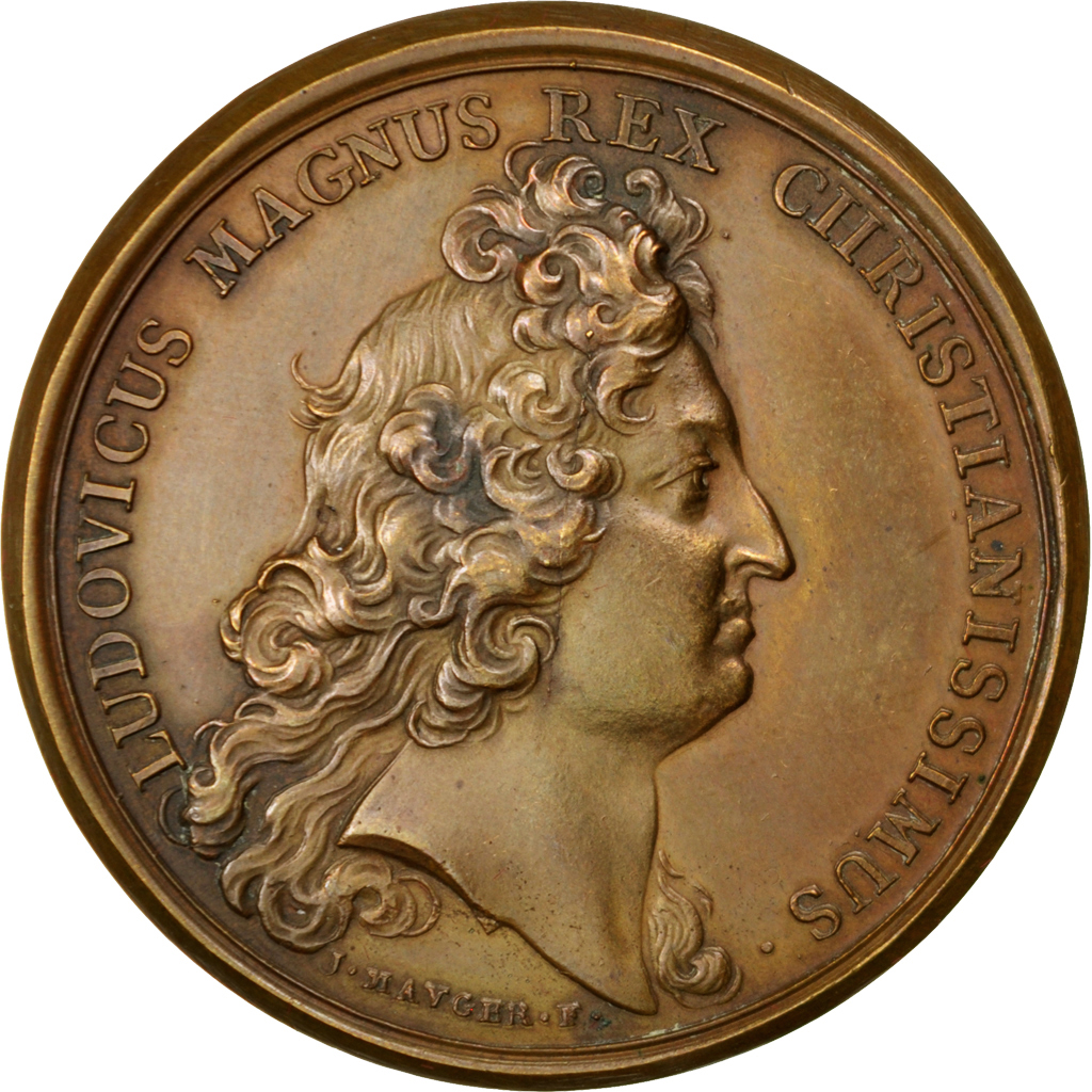 France, Medal, Louis XIV, Politics, Society, War, Mauger, , Bronze