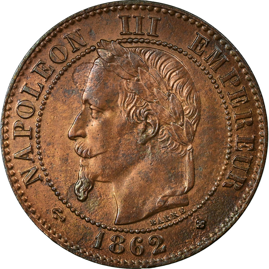 Coin, France, Napoleon III, Napoléon III, 2 Centimes, 1862, Strasbourg
