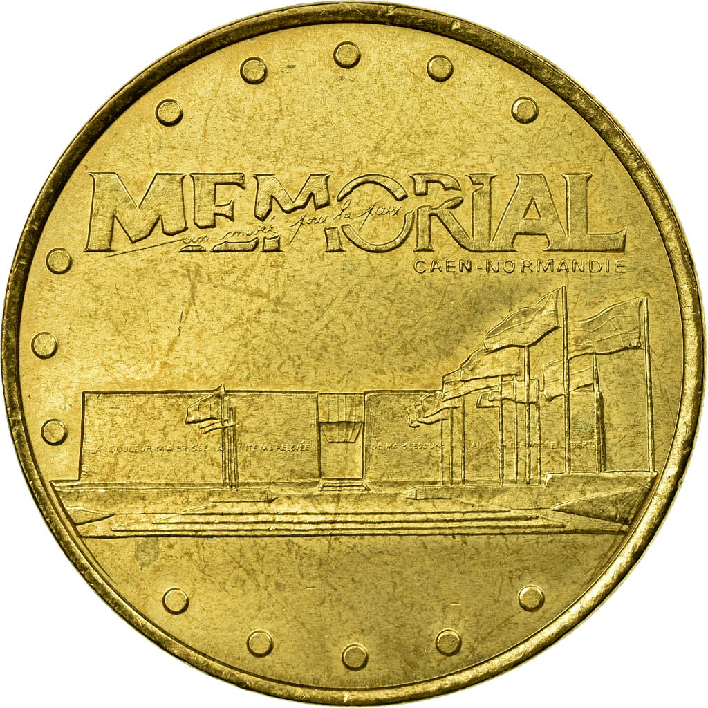 France, Token, Touristic token, Caen - Mémorial n°1, Arts & Culture, 2001