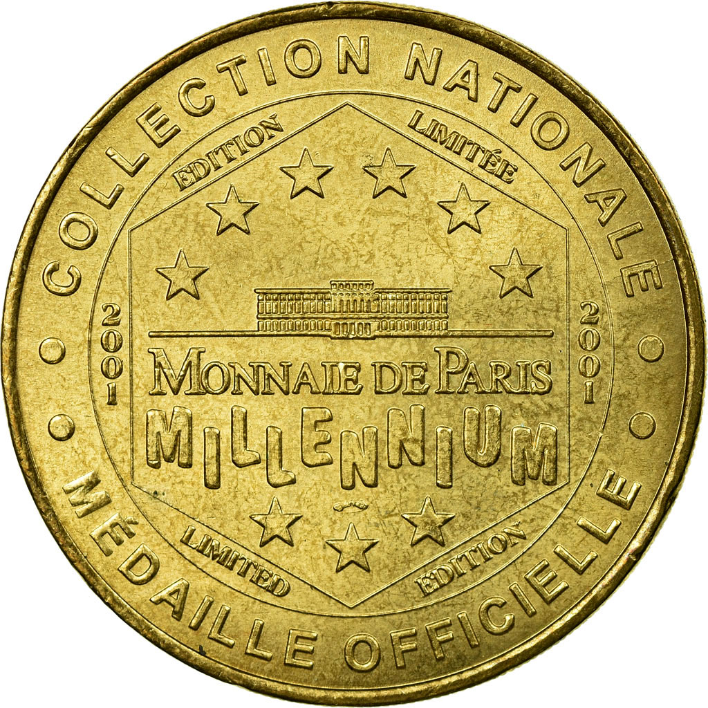 France, Token, Touristic token, Caen - Mémorial n°1, Arts & Culture, 2001