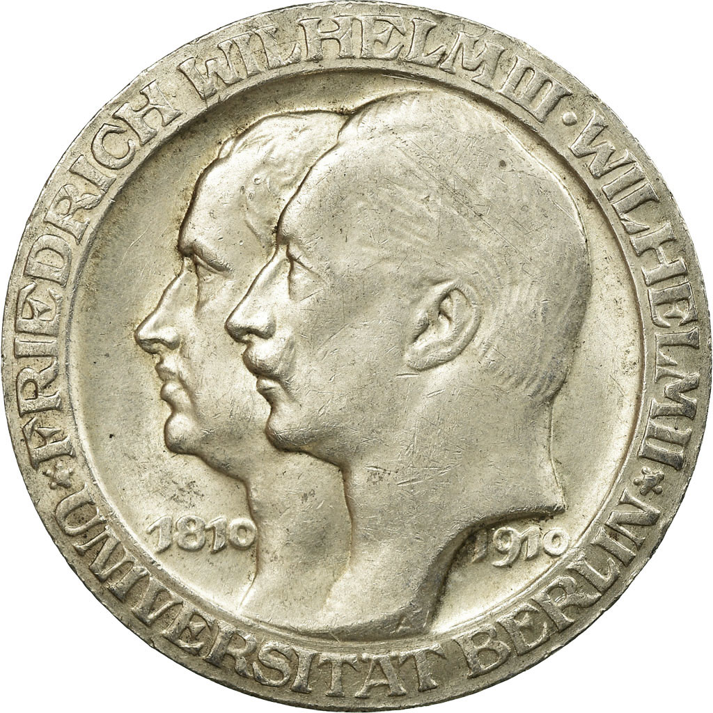 Coin, German States, PRUSSIA, Wilhelm II, 3 Mark, 1910, Berlin, 