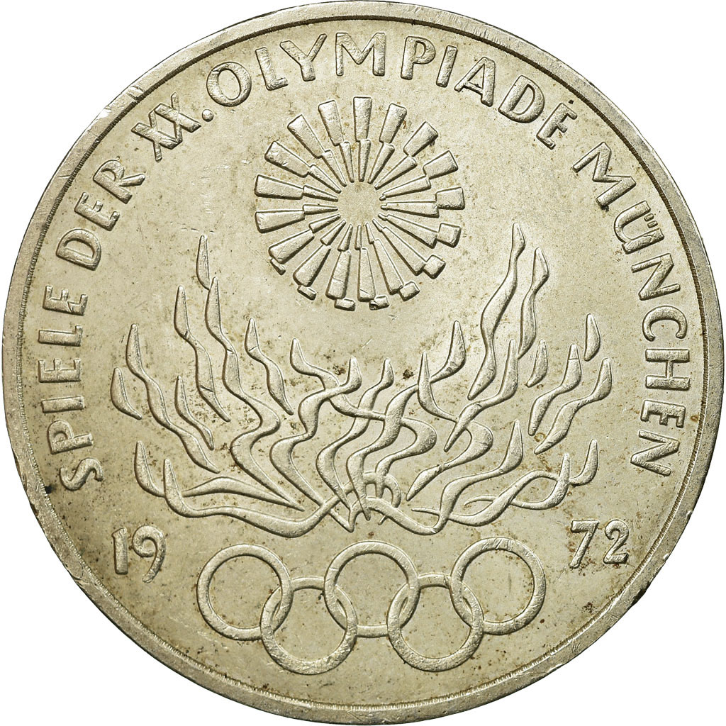 Coin, GERMANY - FEDERAL REPUBLIC, 10 Mark, 1972, Hambourg, , Silver
