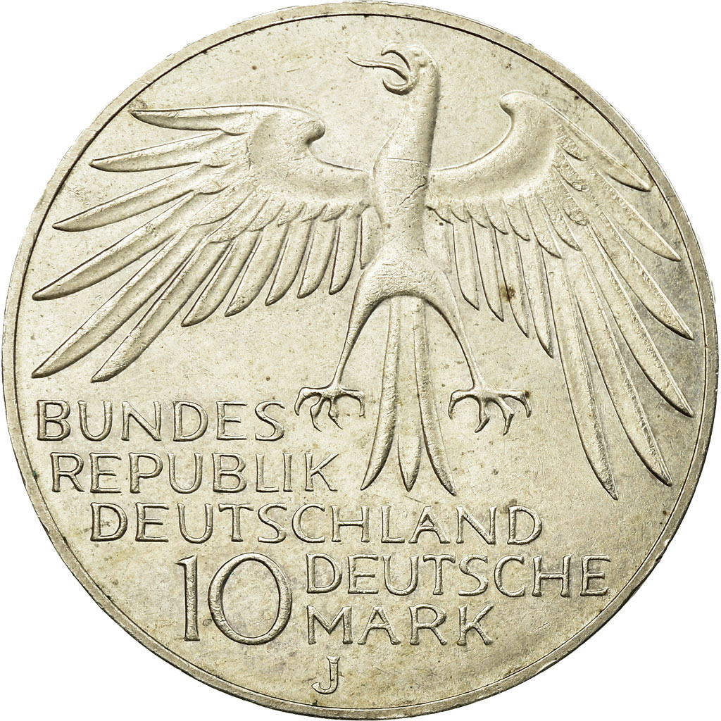 Coin, GERMANY - FEDERAL REPUBLIC, 10 Mark, 1972, Hambourg, , Silver