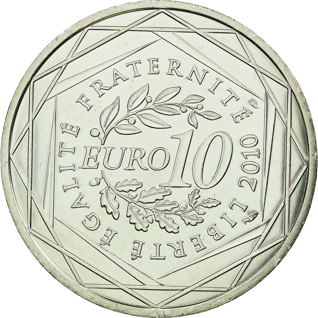 France, 10 Euro, 2010, Réunion, , Silver, KM:1669