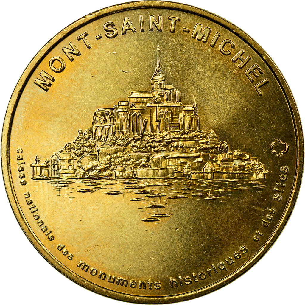 France, Token, Tourist Token, le Mont-Saint-Michel - Vue générale n°1, Arts &