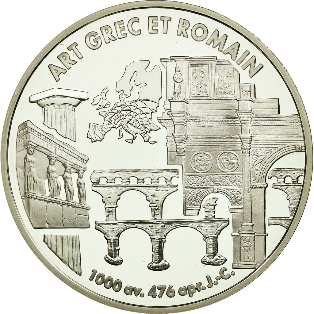 Coin, France, Europa - L'art grec et romain, 6.55957 Francs, 1999, Paris