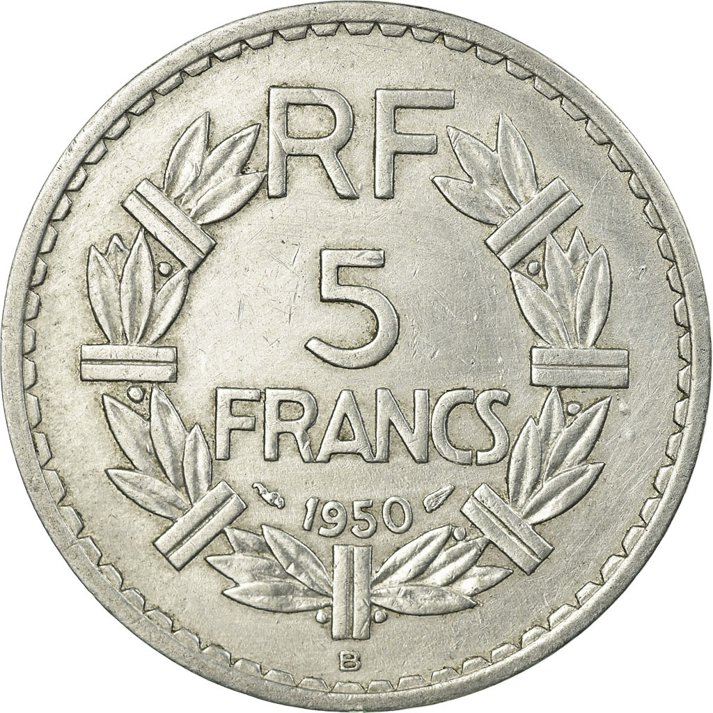 Coin, France, Lavrillier, 5 Francs, 1950, Beaumont - Le Roger, 