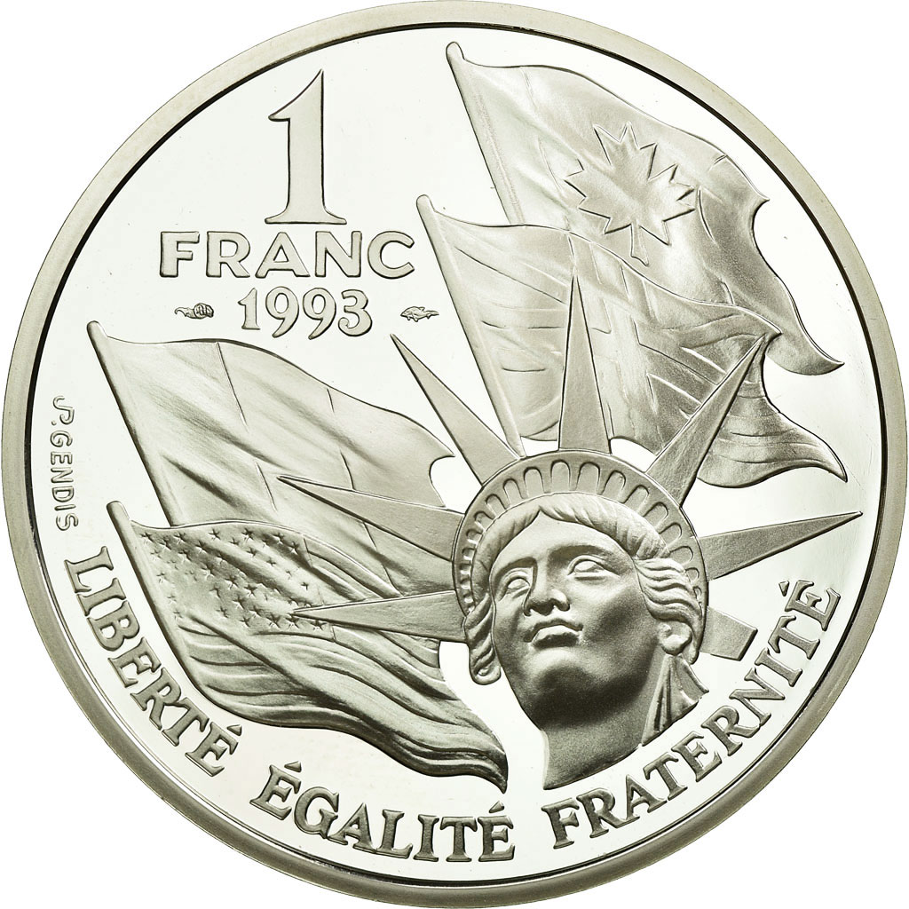 Coin, France, Franc, 1993, Paris, BE, , Silver, KM:1014, Gadoury:C38