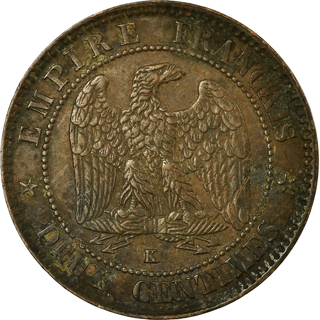 Coin, France, Napoleon III, Napoléon III, 2 Centimes, 1856, Bordeaux