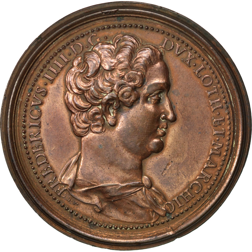 Frankrijk, Medaille, Lorraine, Ferry IV & Elisabeth d'Autriche, XVIIIth Century