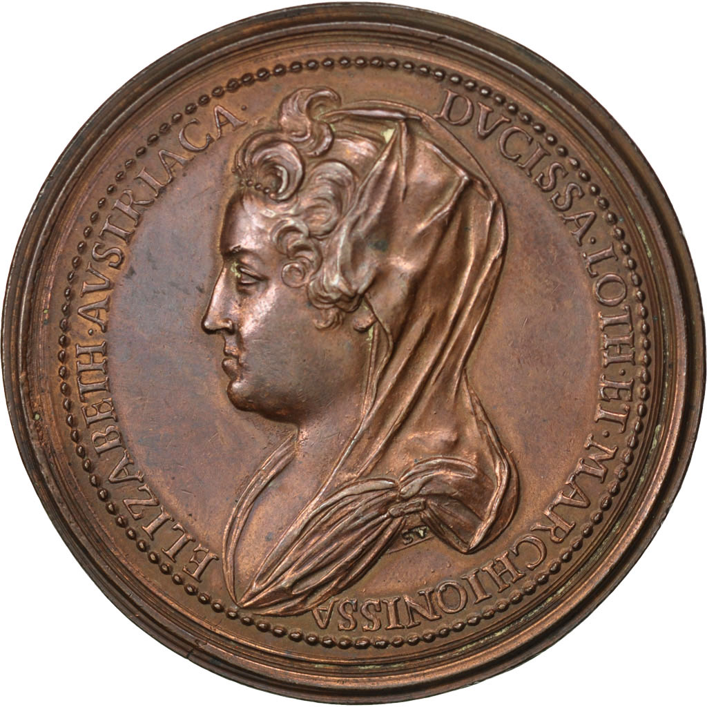 Frankrijk, Medaille, Lorraine, Ferry IV & Elisabeth d'Autriche, XVIIIth Century