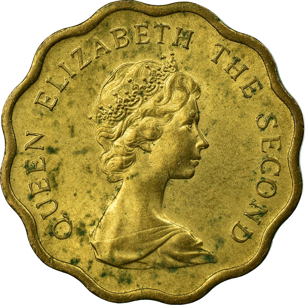 Moneda, Hong Kong, Elizabeth II, 20 Cents, 1979, MBC, Níquel - latón, KM:36