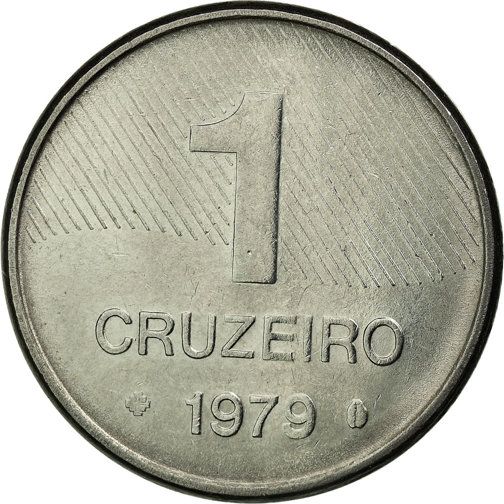[#694402] Coin, Brazil, Cruzeiro, 1979, EF(40-45), Stainless Steel, KM:590