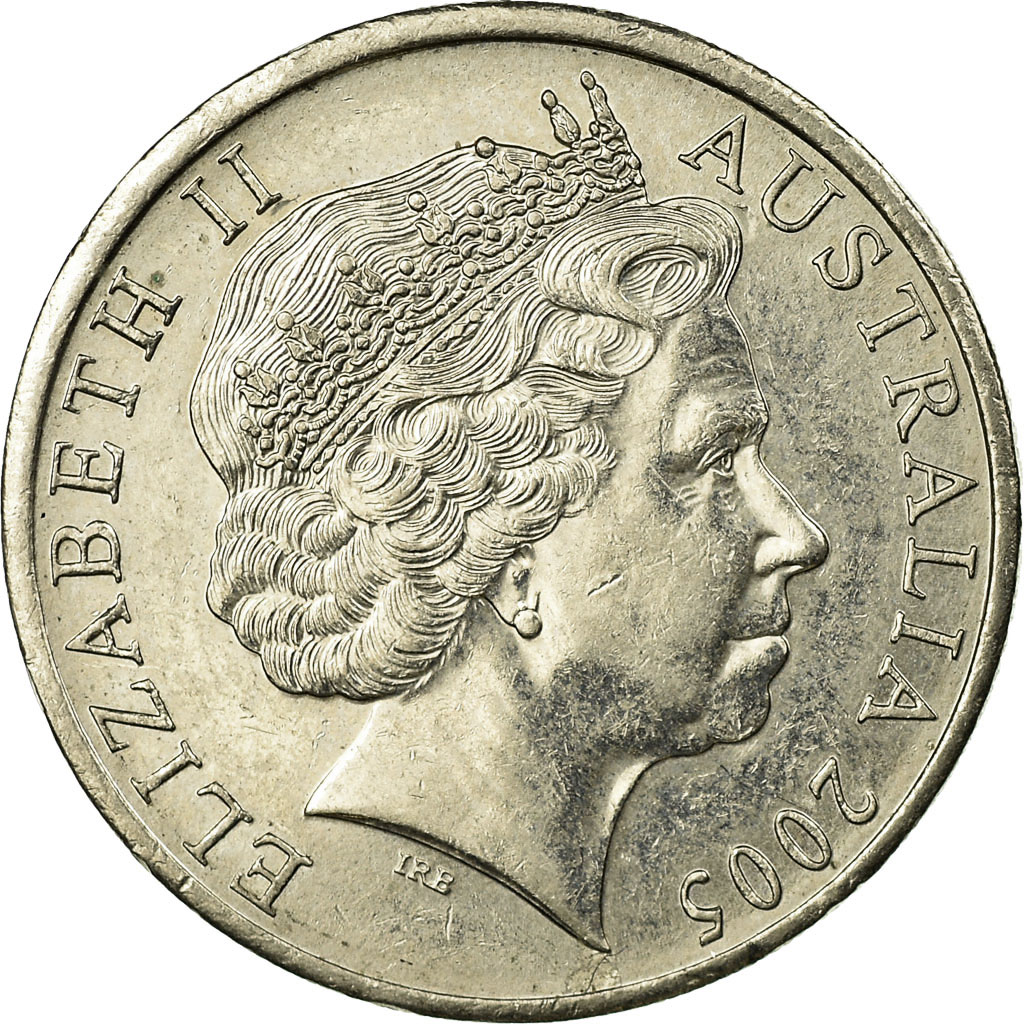 Coin, Australia, Elizabeth II, 20 Cents, 2005, Royal Australian Mint,