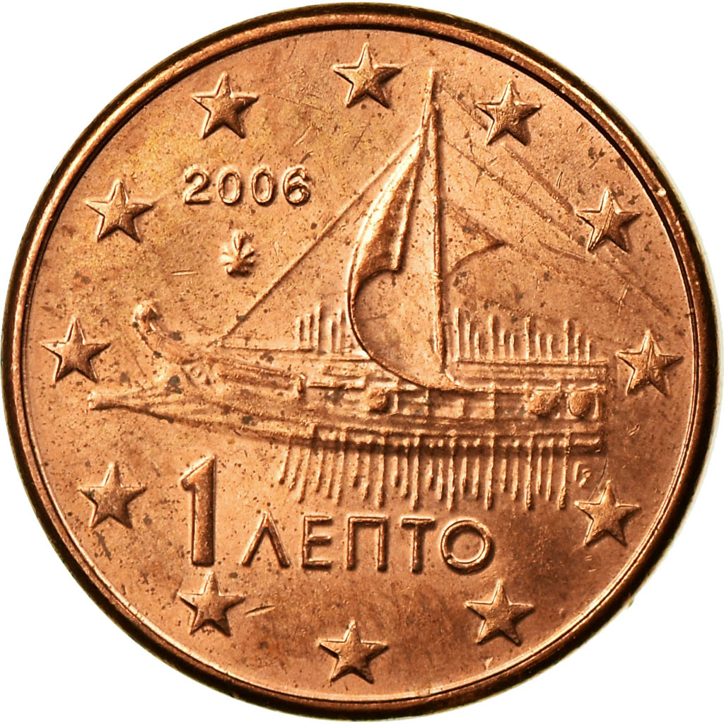Griechenland, Euro Cent, 2006, SS, Copper Plated Steel, KM:181