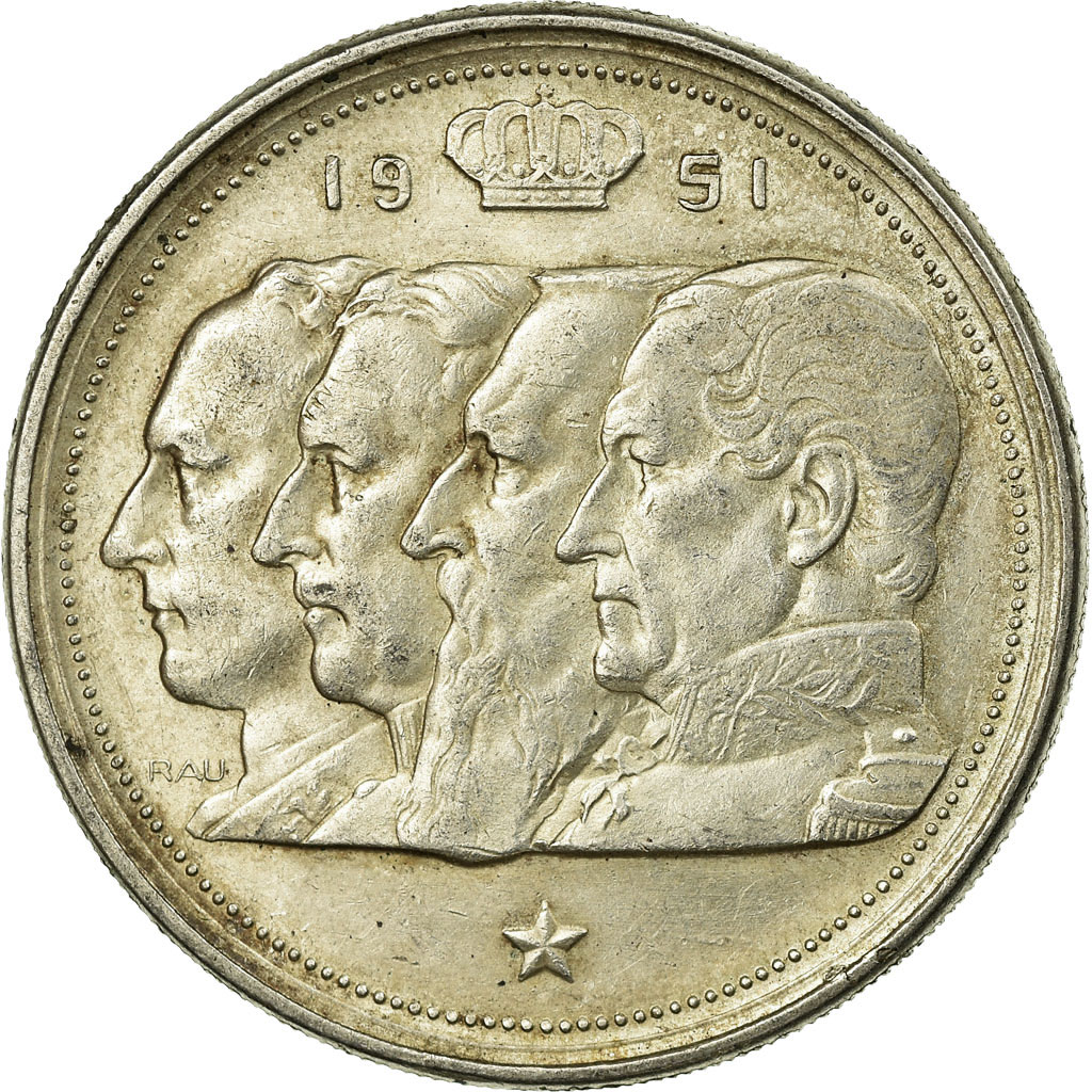 Coin, Belgium, 100 Francs, 100 Frank, 1951, , Silver, KM:139.1
