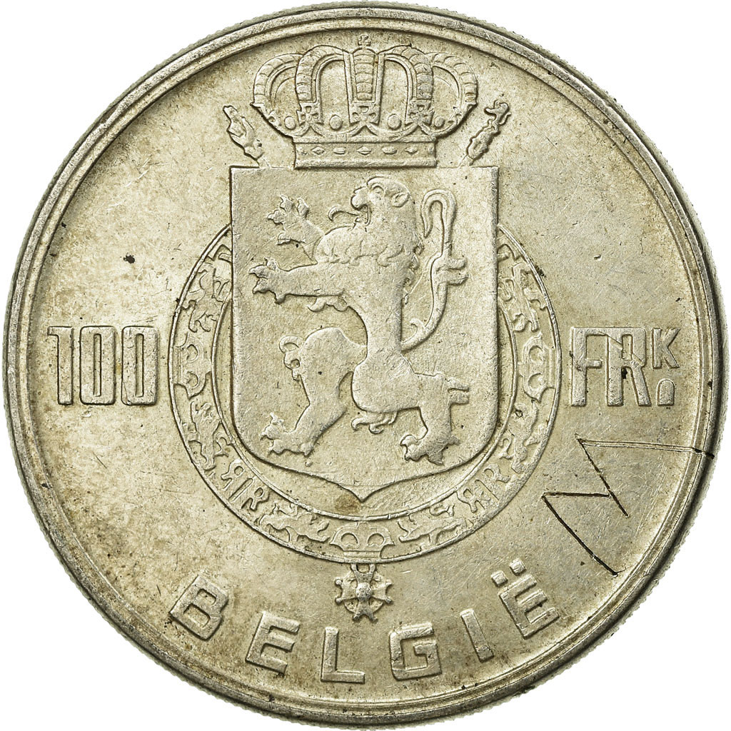 Coin, Belgium, 100 Francs, 100 Frank, 1951, , Silver, KM:139.1