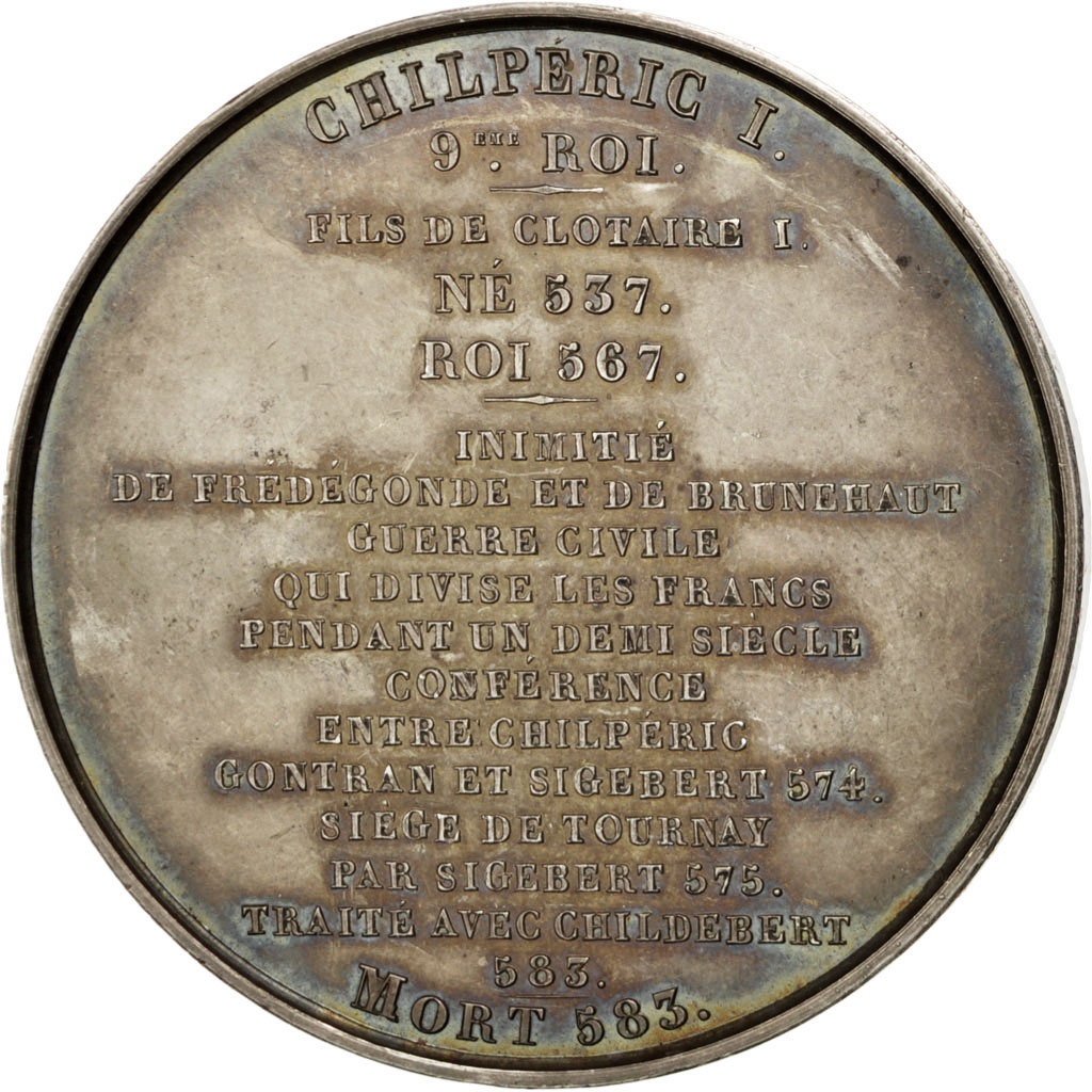 Frankrijk, Medal, Chilpéric I, History, Caqué, PR+, Koper