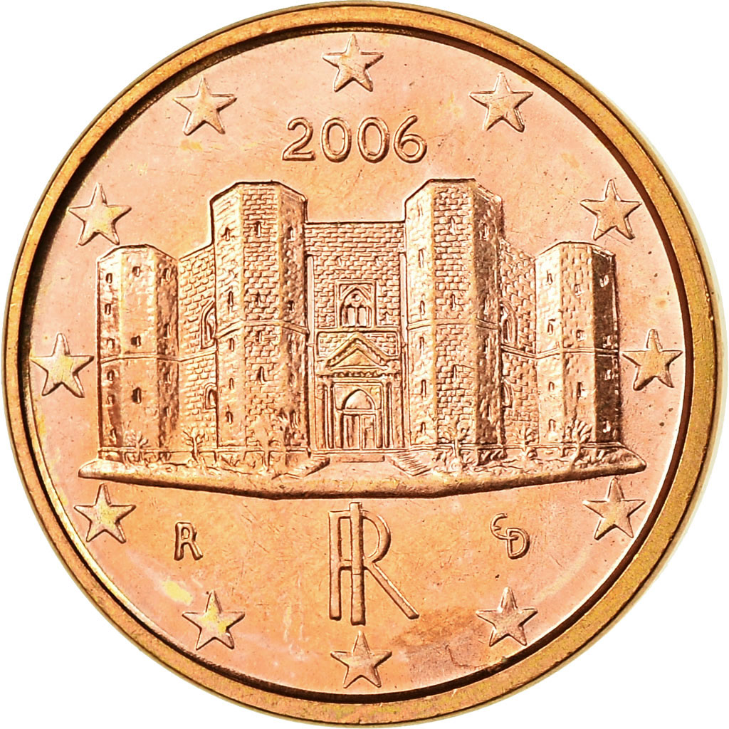 Italien, Euro Cent, 2006, UNZ, Copper Plated Steel, KM:210