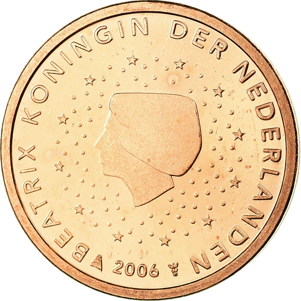 Países Bajos, 2 Euro Cent, 2006, FDC, Cobre chapado en acero, KM:235