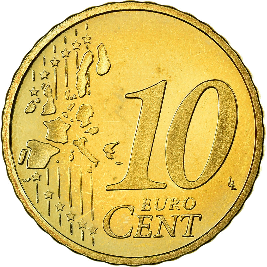 Países Bajos, 10 Euro Cent, 2006, FDC, Latón, KM:237