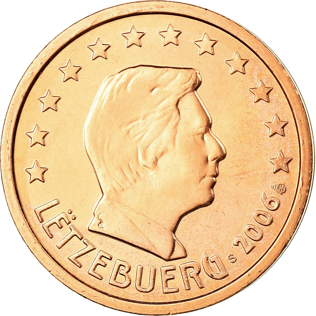 Luxemburg, 2 Euro Cent, 2006, STGL, Copper Plated Steel, KM:76