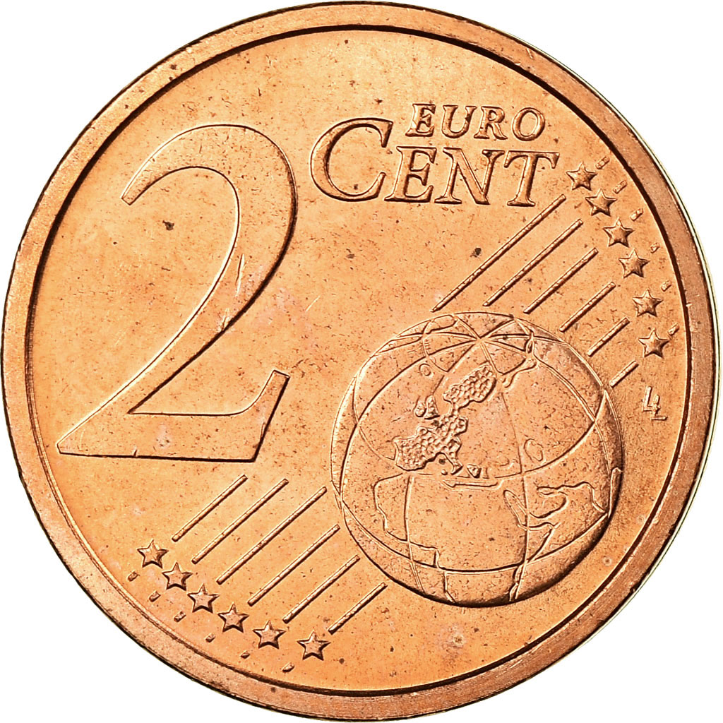 [#699269] Italien, 2 Euro Cent, 2002, STGL, Copper Plated Steel, KM:211