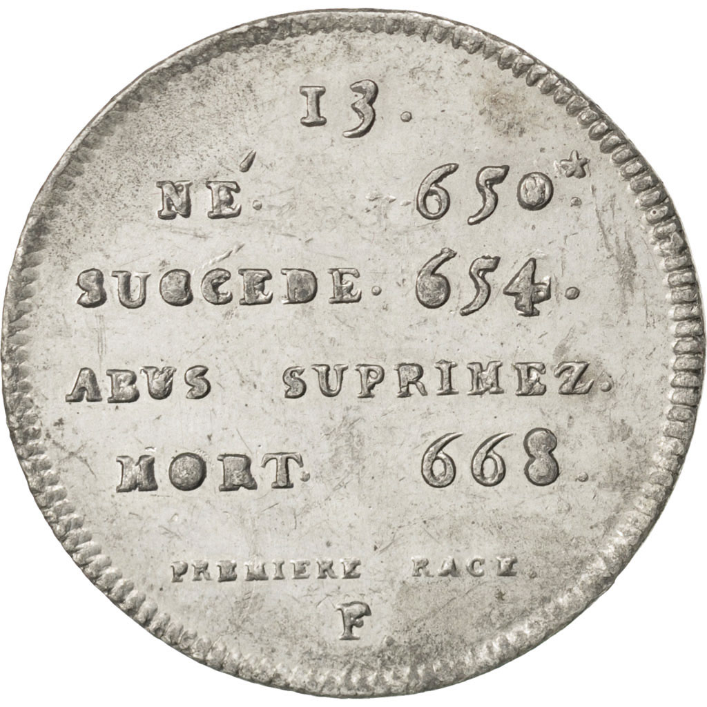 France, Medal, Clotaire III, History, , Tin