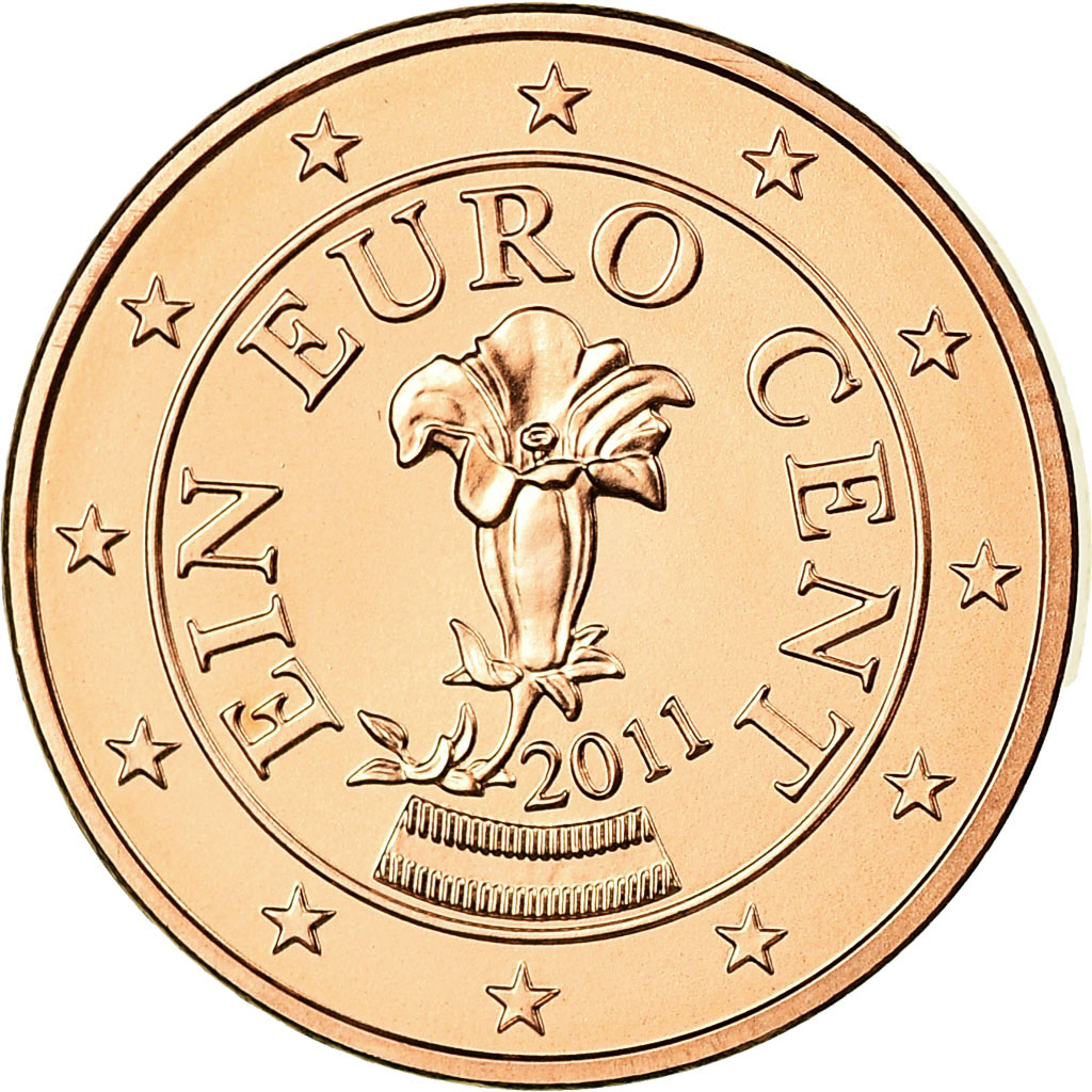 Österreich, Euro Cent, 2011, STGL, Copper Plated Steel, KM:3082