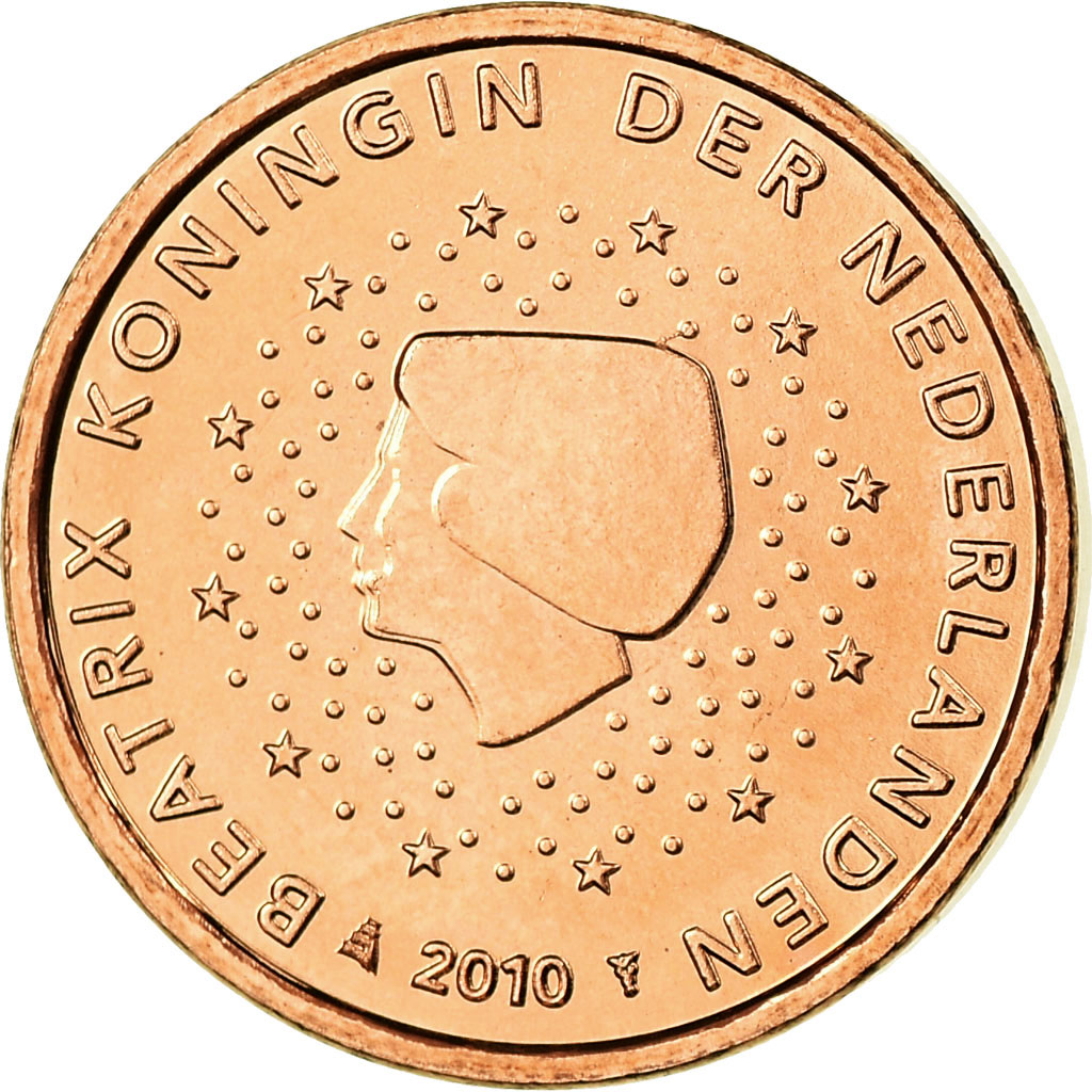 Niederlande, Euro Cent, 2010, STGL, Copper Plated Steel, KM:234